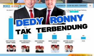 Hasil Survei Terakhir, Dedy Ronny Tak Terbendung