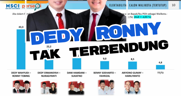 Hasil Survei Terakhir, Dedy Ronny Tak Terbendung